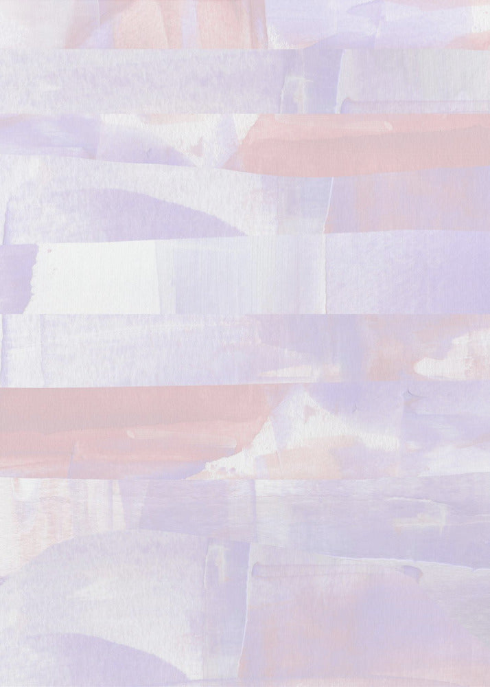 Pasteltinten van lavendel en perzik | Poster