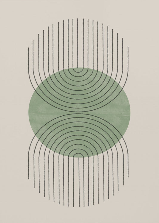 Symmetrische golven | Poster