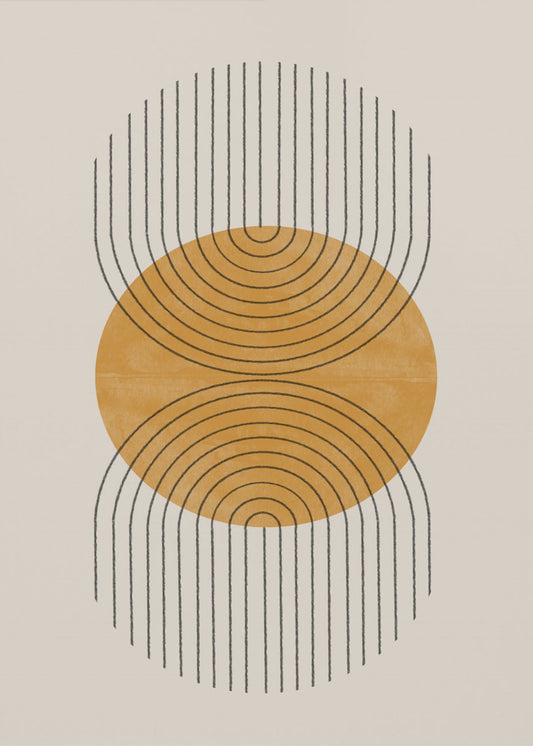 Symmetrische golven | Canvas