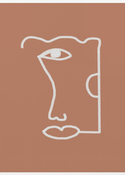 Abstracte contouren | Canvas
