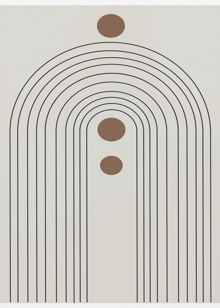 Retro Regenboog Echoes | Canvas