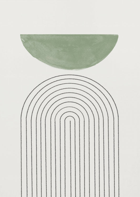 Gebogen Harmonie | Canvas