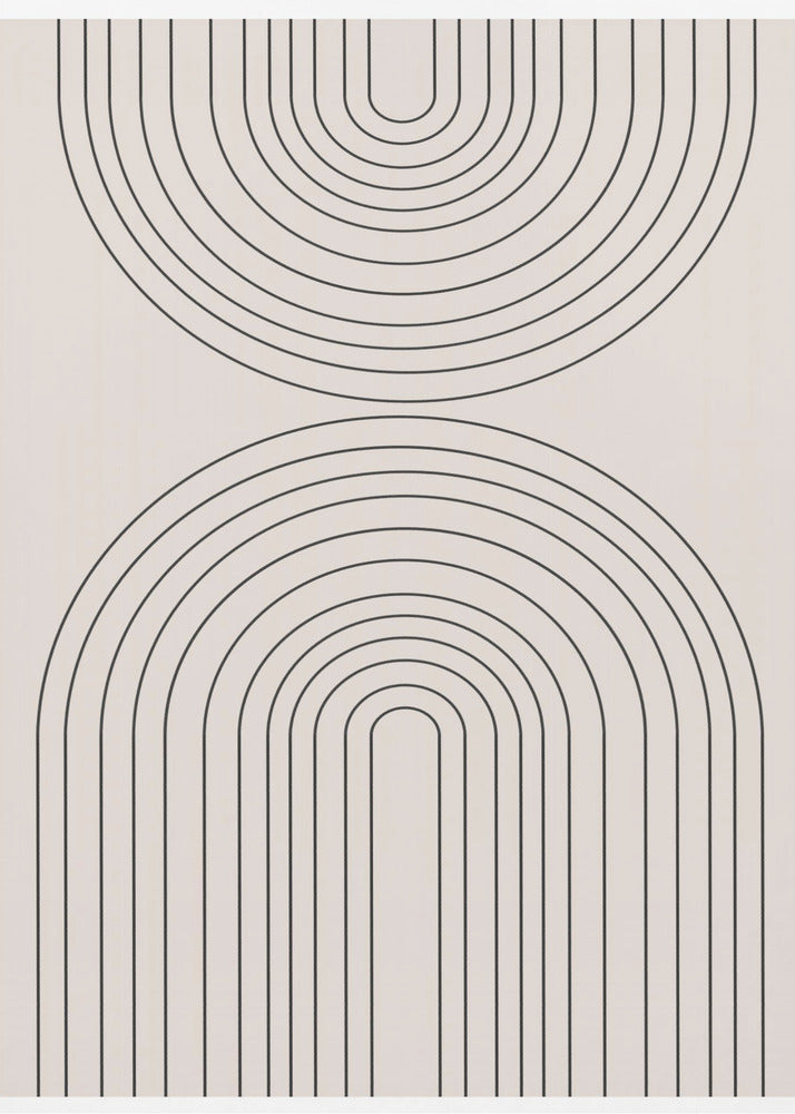 Gebogen symmetrie | Canvas