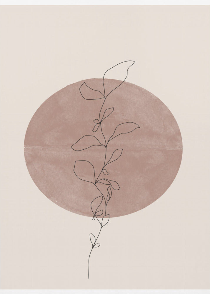 Cirkel en Wijnstok | Canvas