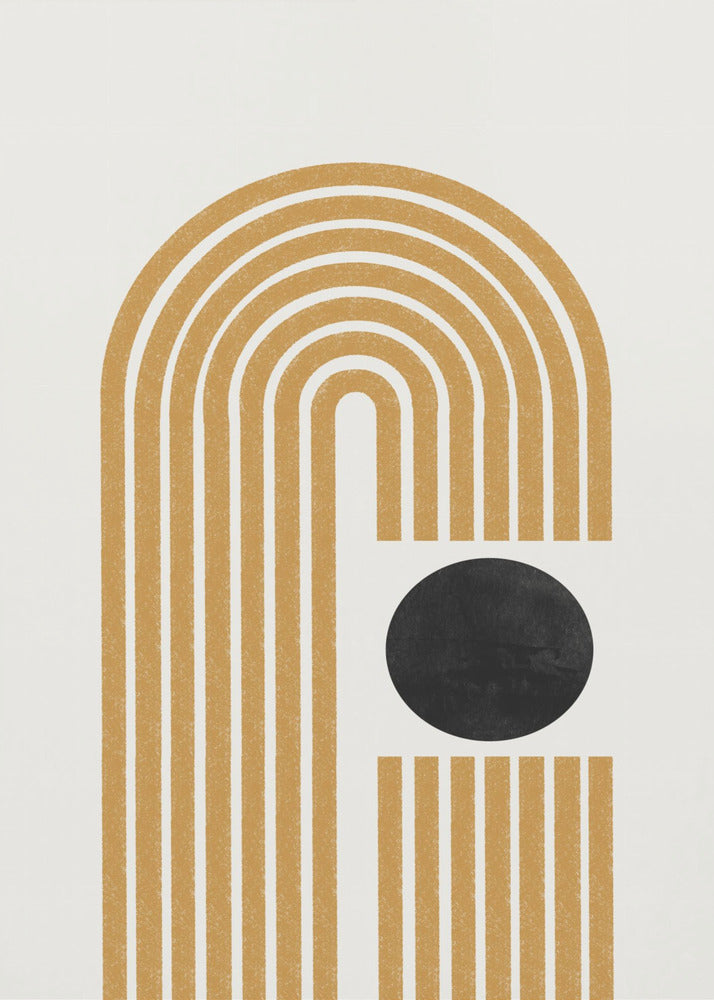 Gouden Echo Paden | Canvas