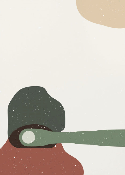 Abstracte compositie 4 | Poster