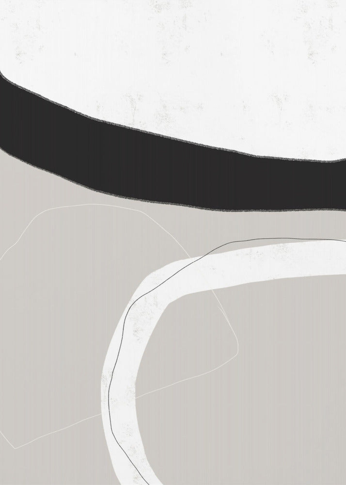 Zwart-witte vormen | Poster