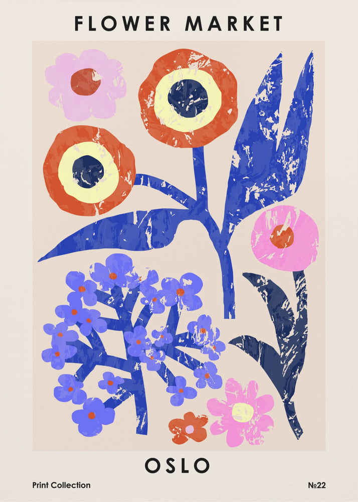 Bloemenmarkt. Oslo | Poster