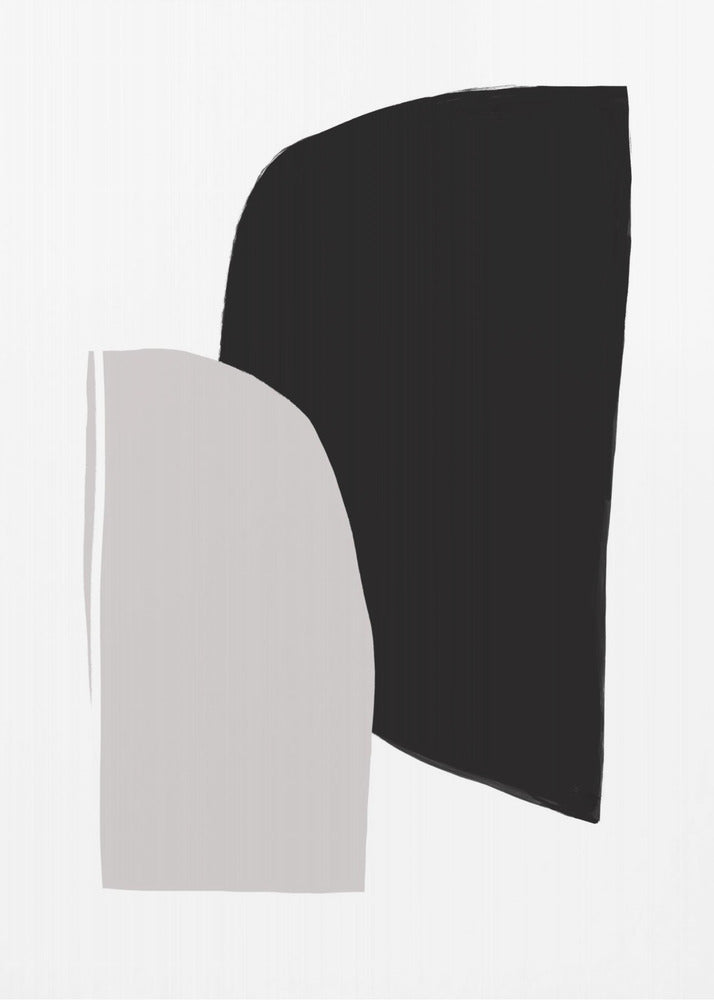 Monochrome vormen | Canvas