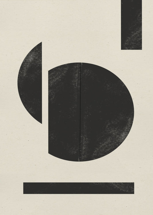 Geometrisch contrast | Canvas