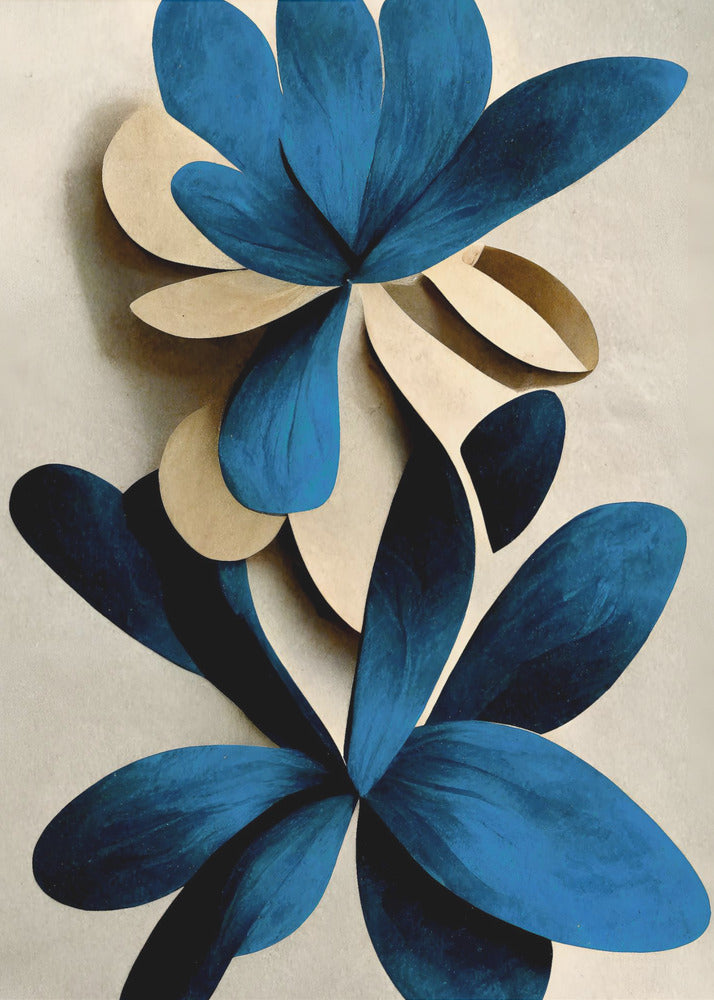 Blauwe Nymphaea | Canvas
