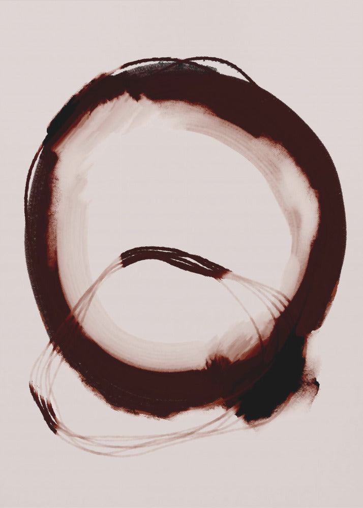 Crimson Circle | Canvas