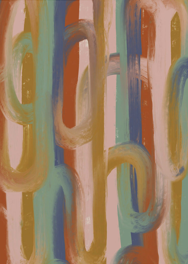 Vloeiende tinten harmonie | Canvas