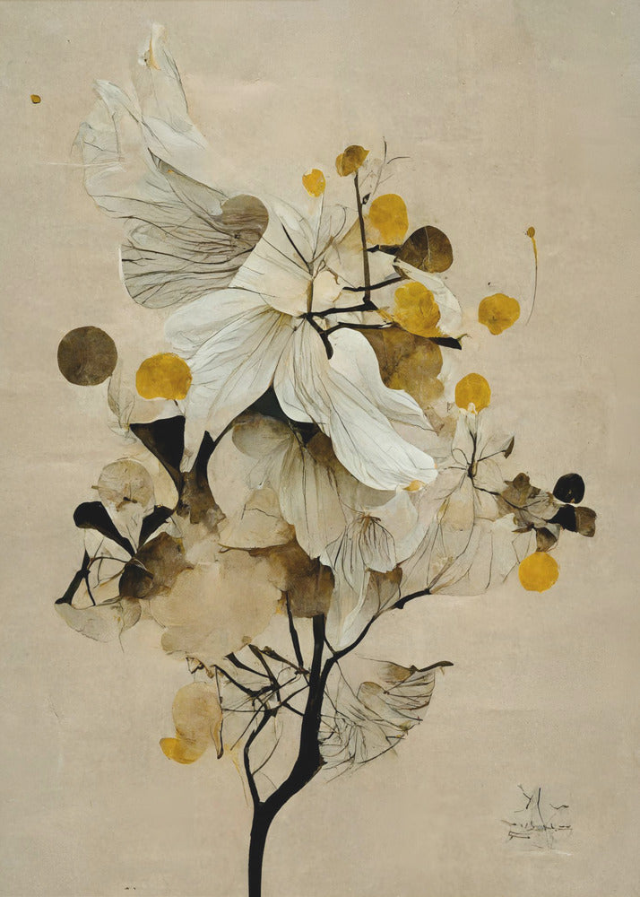 Grillige bloemen | Canvas