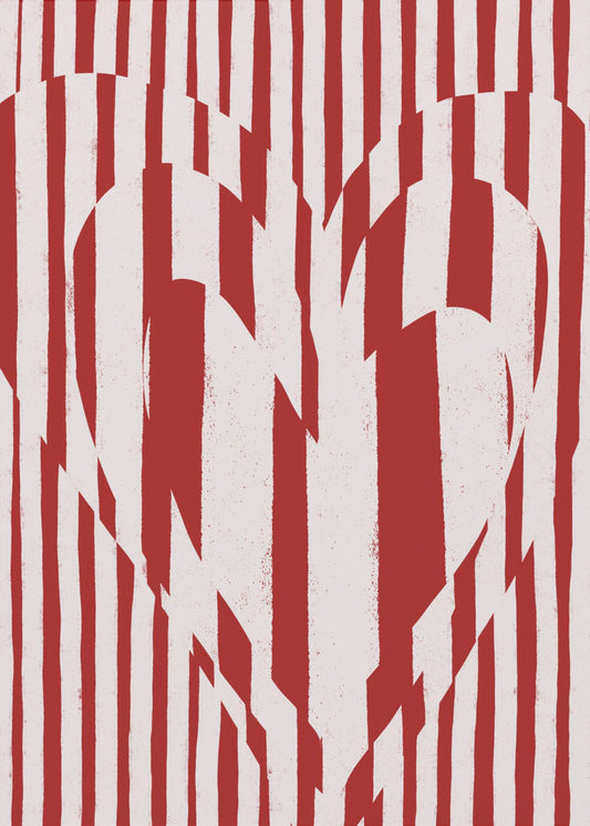 Heart in Stripes | Canvas
