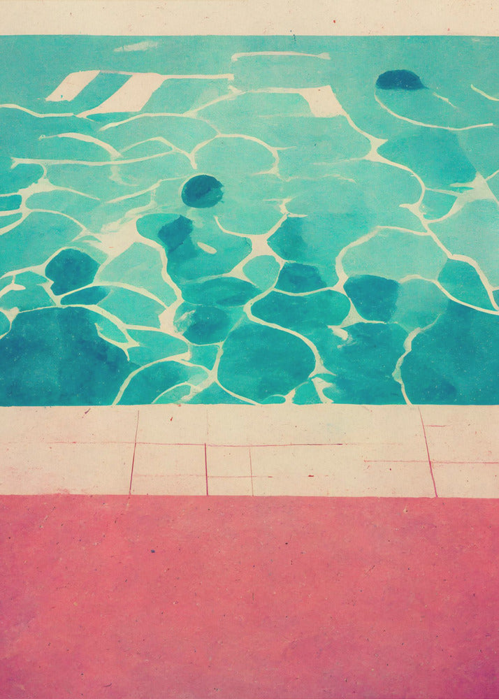 Serene Poolside | Canvas