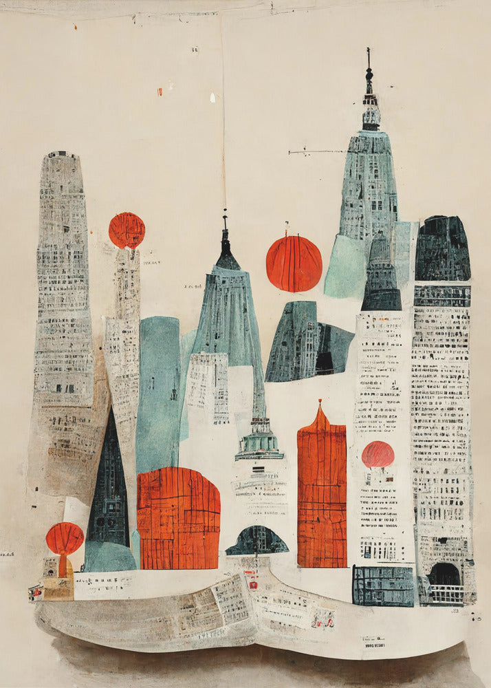 Stadsgezichtcollage | Canvas