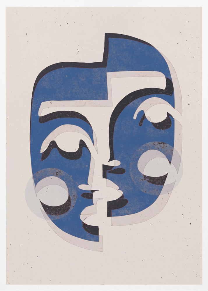Gefragmenteerde gezichten | Canvas