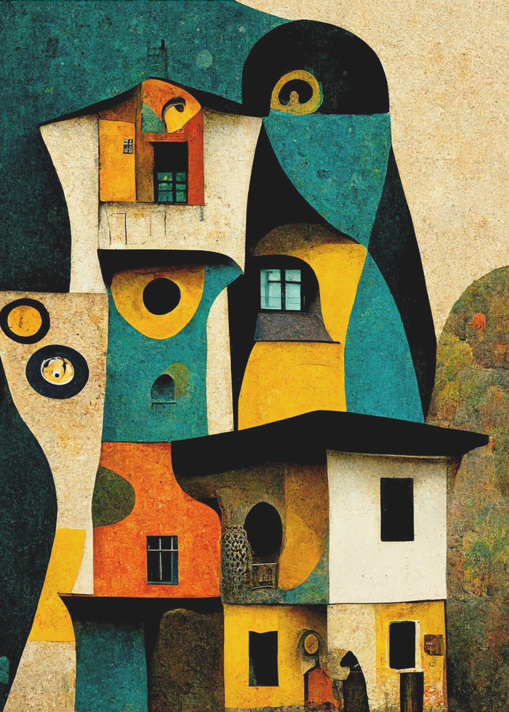 Grillige woningen | Poster