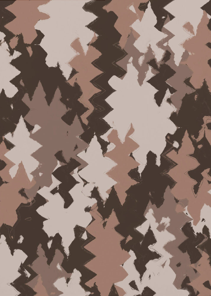 Zigzag Aardetinten | Poster