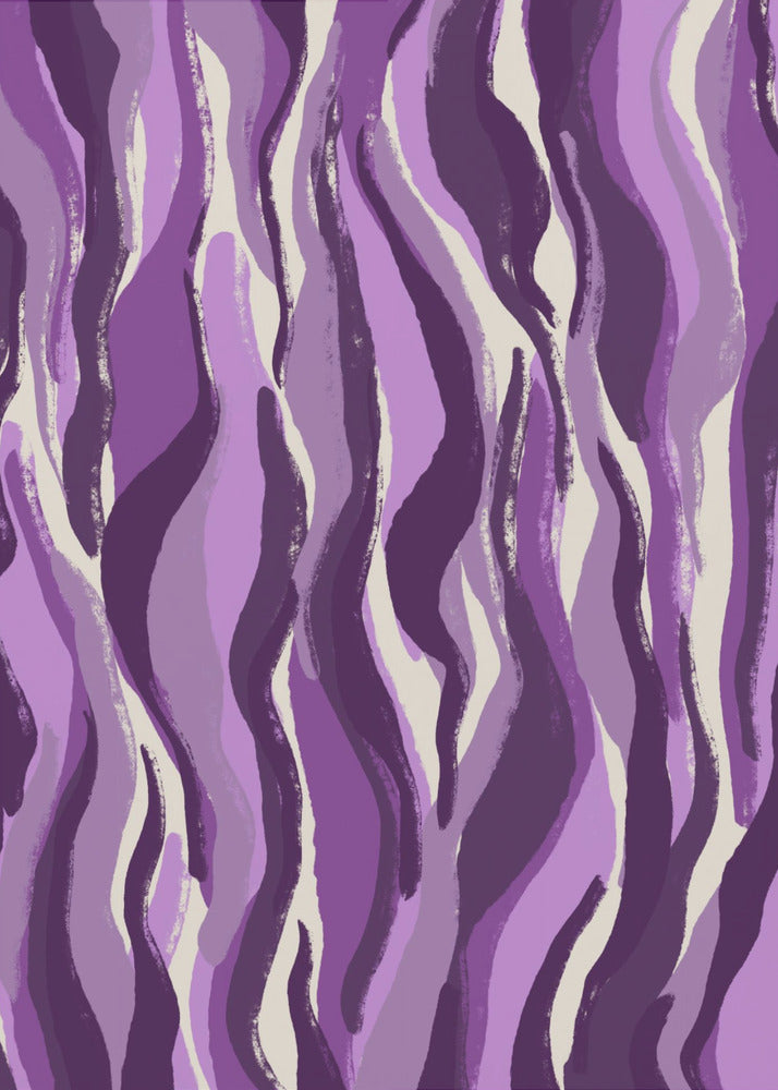 Paarse Vlammengolven | Canvas
