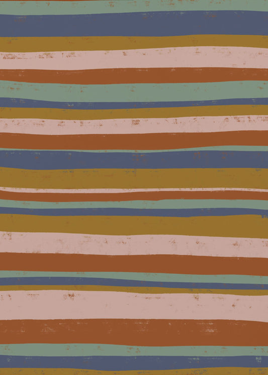 Aardse strepen flow | Canvas