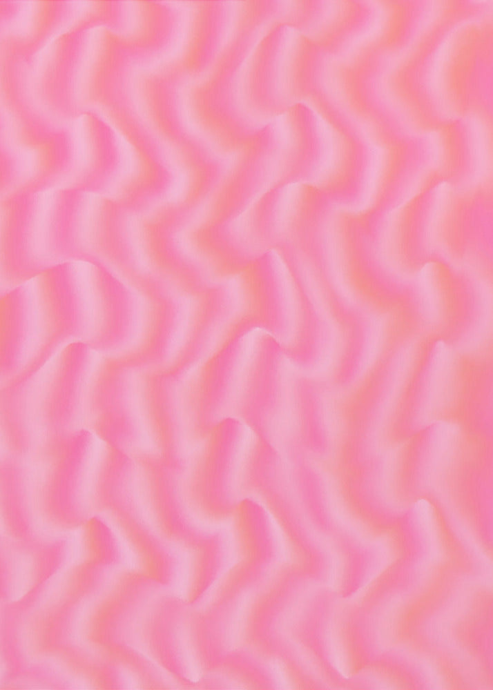 Golvende roze golven | Canvas