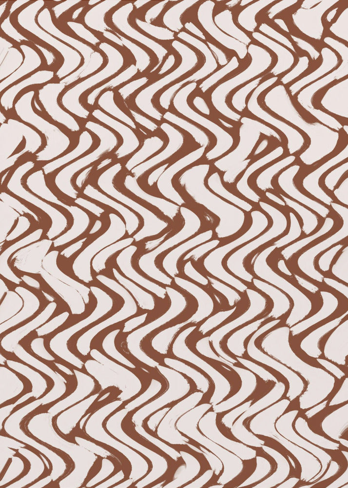 Golf van Mocha-lijnen | Poster