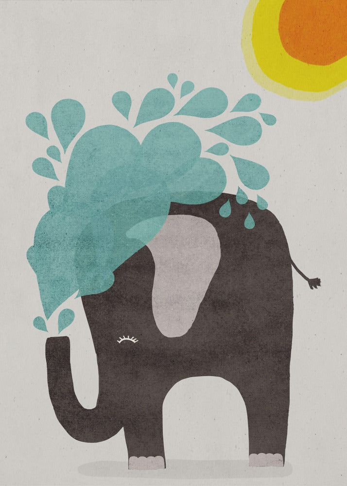 Olifant spettert | Poster
