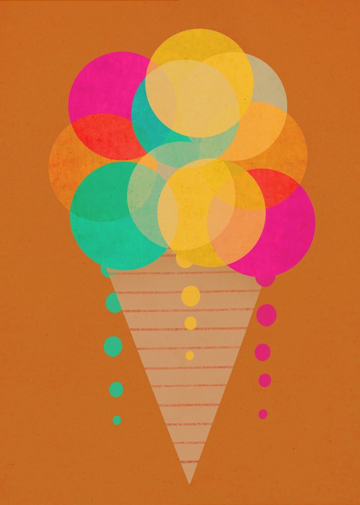 Regenboogkegelplezier | Poster