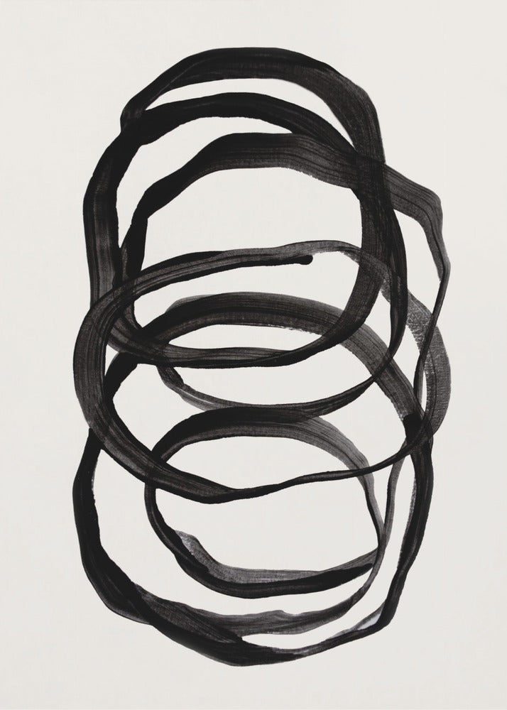 Abstracte lijnen II | Canvas