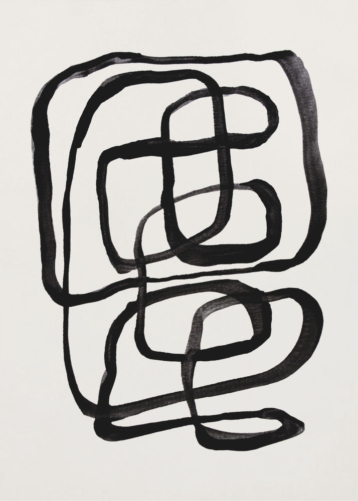Abstracte lijnen I | Poster