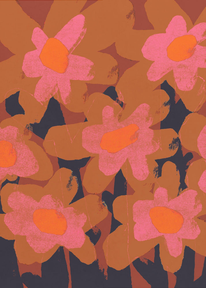 Levendige bloemen | Canvas