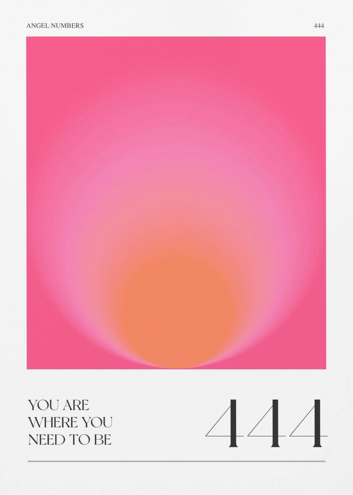 Verloop met tinten roze en oranje | Poster