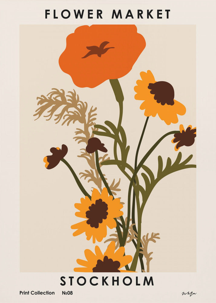 Flower Market. Stockholm | Poster