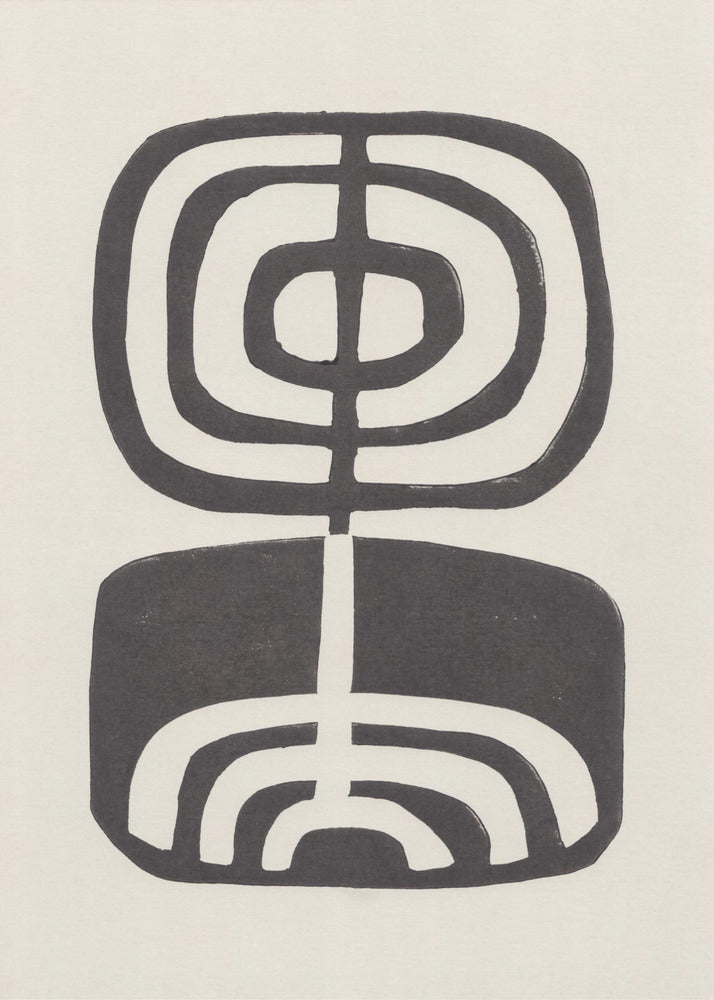 Moderne plant / linosnede | poster
