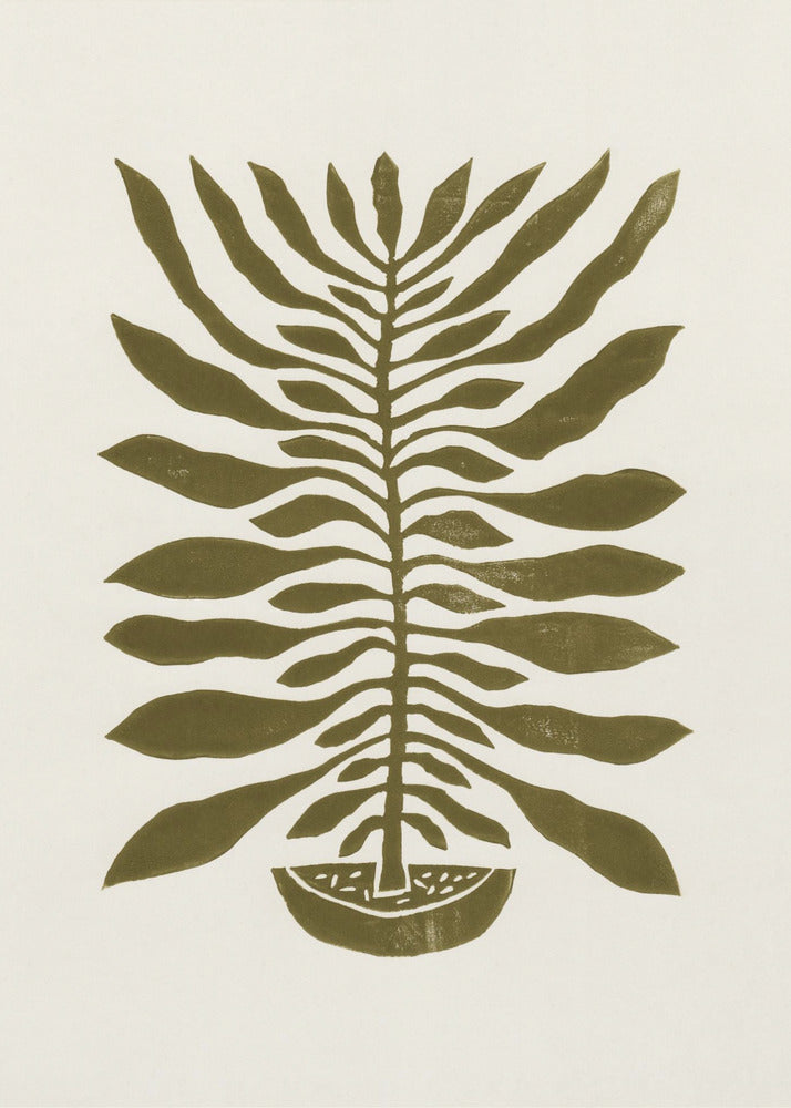 honderdbladige plant #22 / Linodruk | Poster