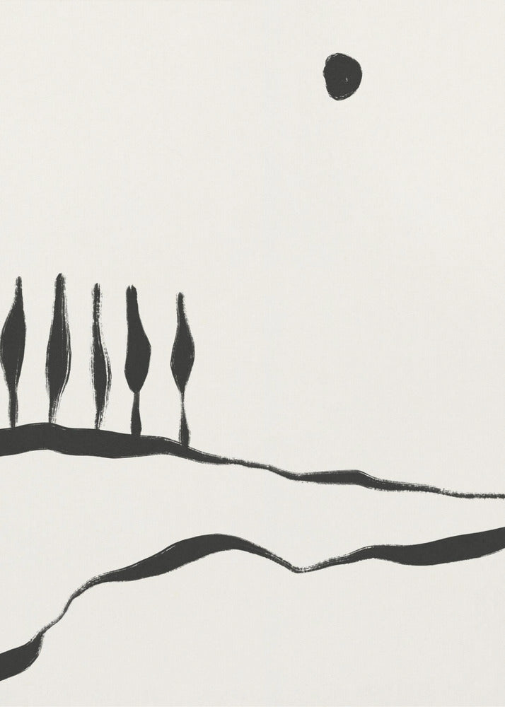 Minimale Lijn Landschap #1 | Poster