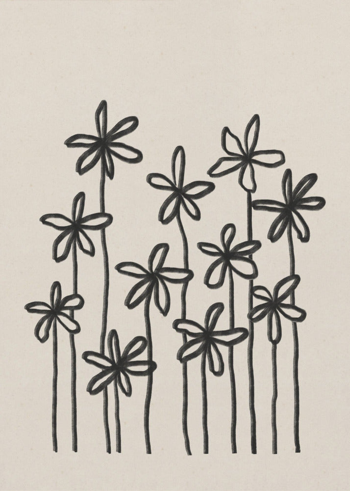 Een veld vol bloemen | Poster