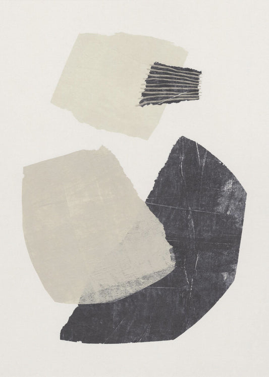 Monochrome vormen #1 | Poster