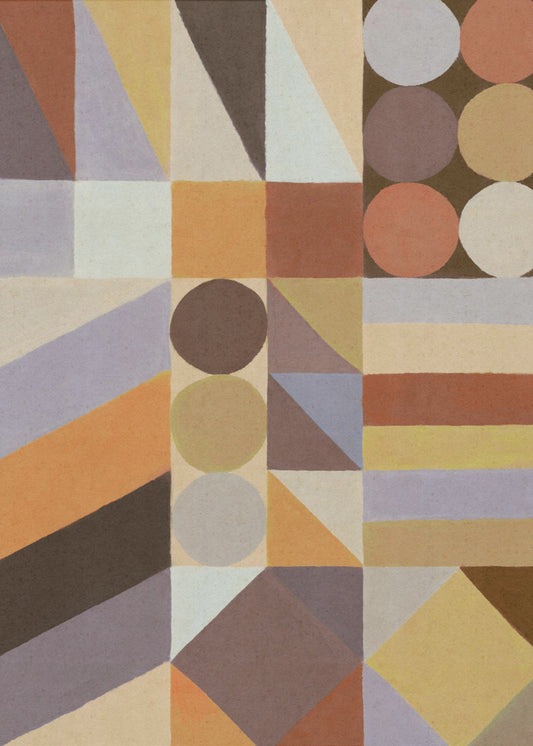 Geometrische vormen en kleuren #1 | Poster