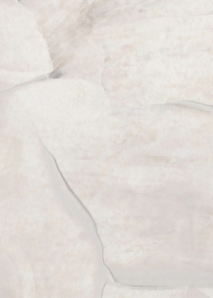 Vloeiende texturen in wit- en crèmetinten | Canvas