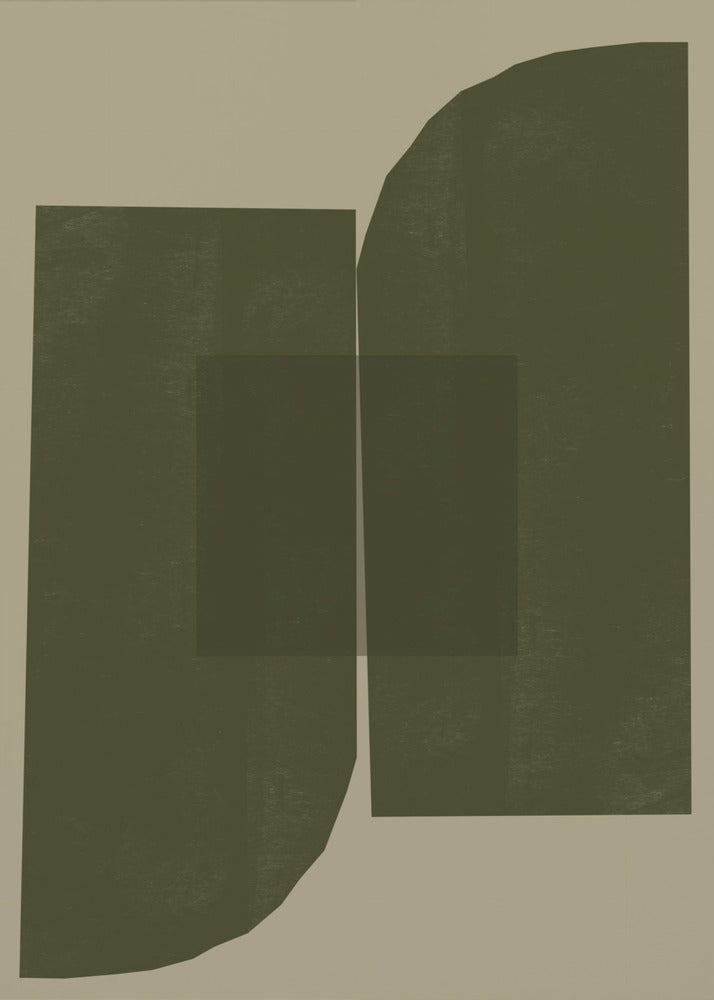 Donkere geometrische vormen | Canvas