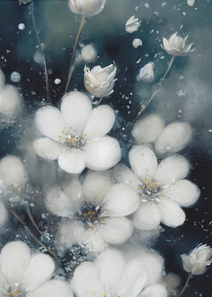Fluisterende bloemen | Canvas