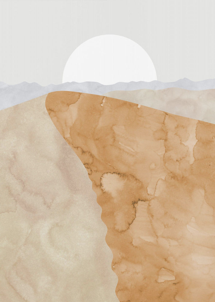 Sand dune and moon | Canvas