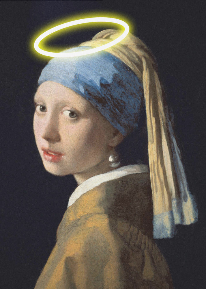 Meisje met een halo | Canvas