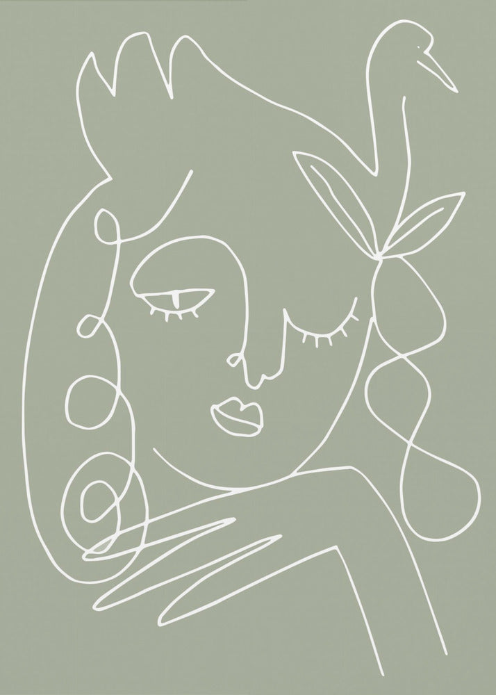 Vrouw Groen | Poster