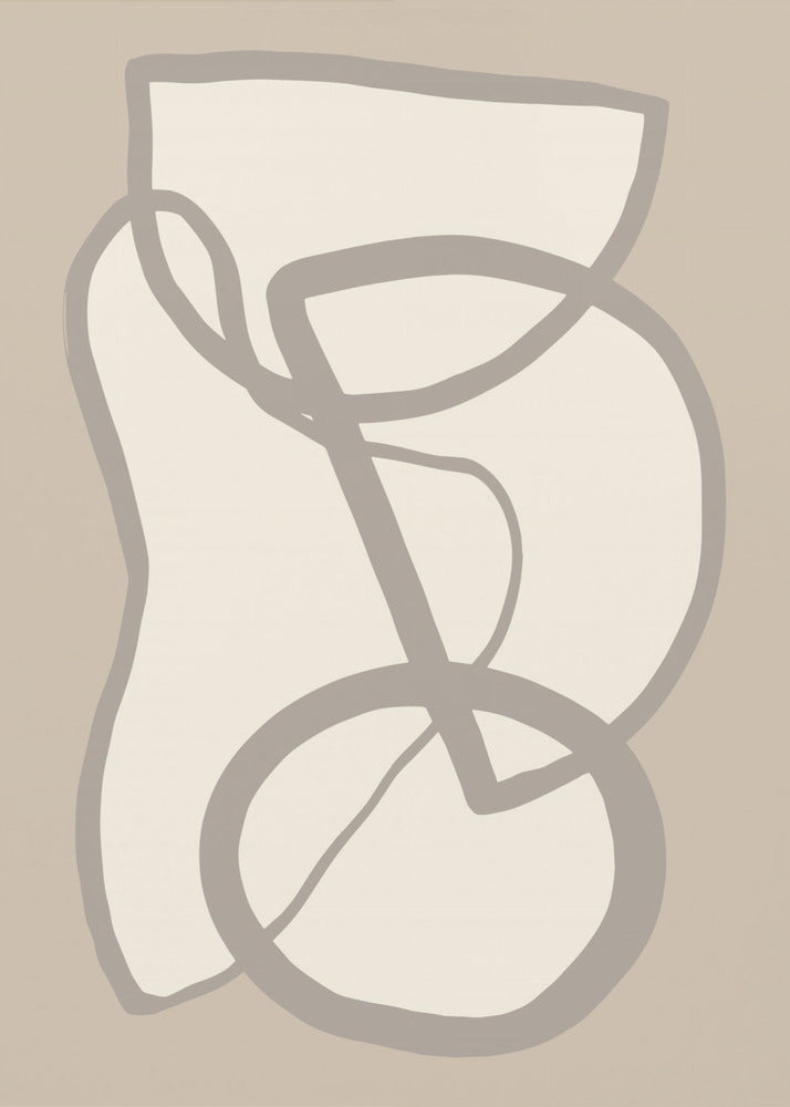 Vorm 09 Beige | Canvas