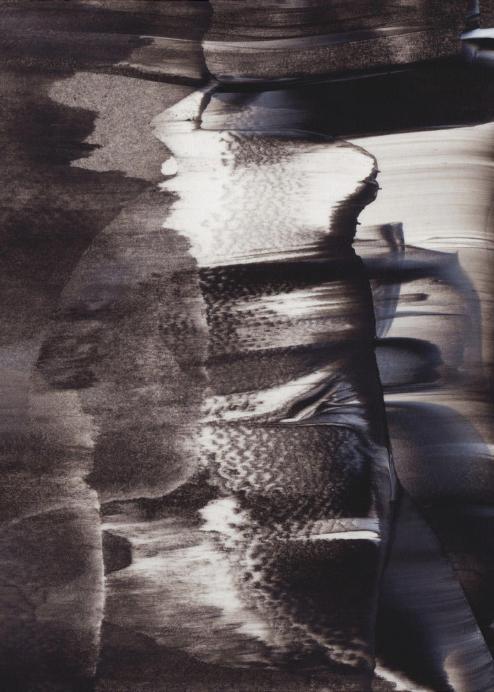 Monochrome texturen en vloeiende penseelstreken | Canvas
