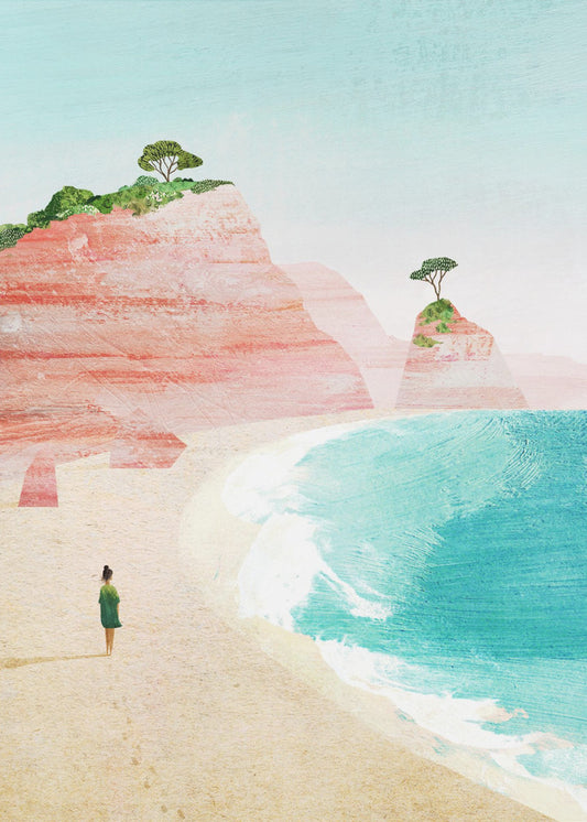 Strandmeisje iv | Canvas